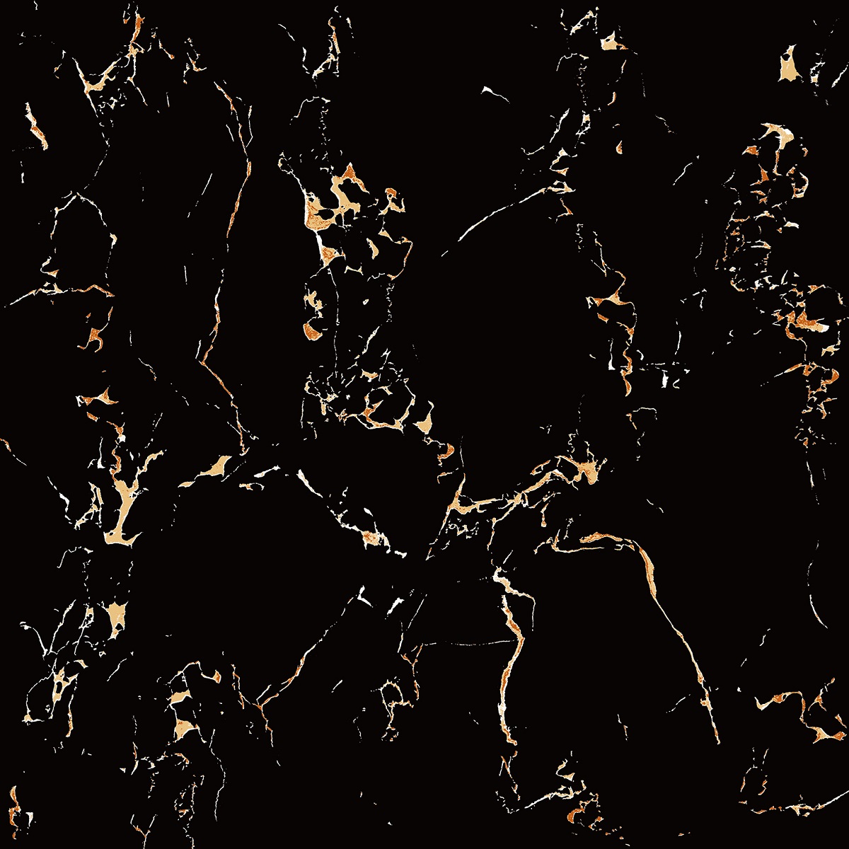 နက်မှောင်သောအရောင် Glazed Porcelain Tile