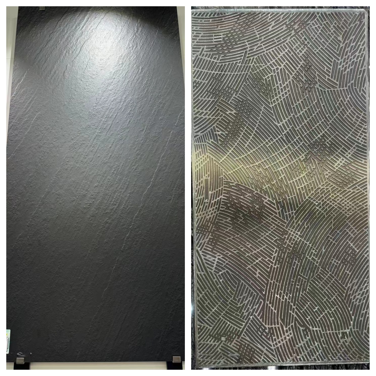 super black Glazed Porcelain ကြွေပြား